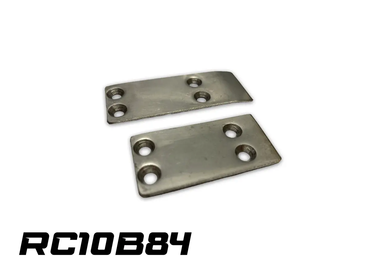 Src Stainless Steel Front And Rear Chassis Skid Protector Rc10b84 2Pcs. 1