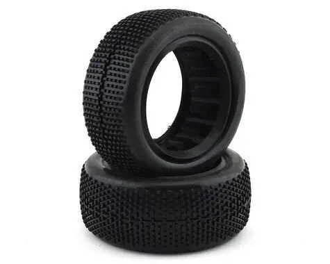 Super Mini - 1/10Th 4Wd Front Buggy Tires W/Grey Inserts (2Pc) 1