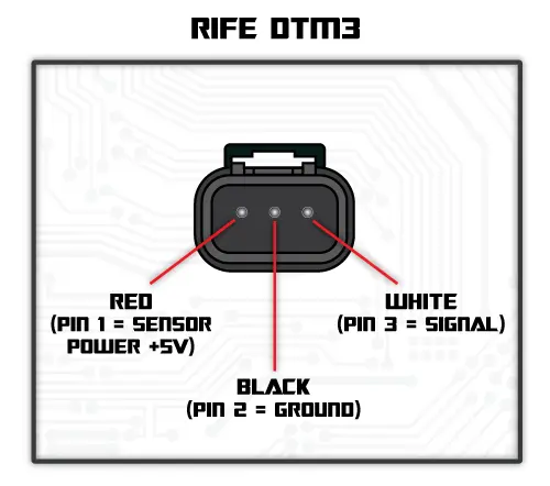Rife 3 Pin Dtm Connector Kit Male Only 2