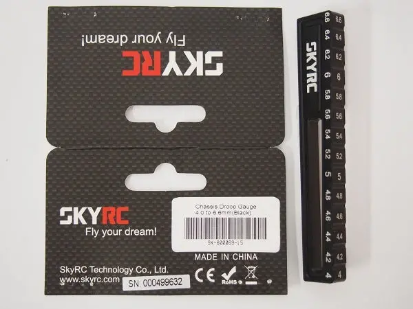 Chassis Droop Gauge 4-6.6Mm (Black) 1