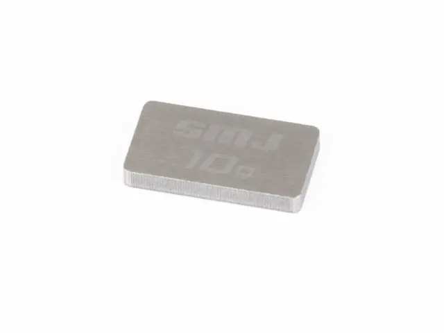 <Smj3633> Tungsten Balance Weight 10G (11X19.7X2.5Mm) 1