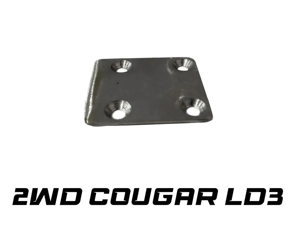 Src Stainless Steel Rear Chassis Skid Protector Cougar Ld3 (1Pc) 1