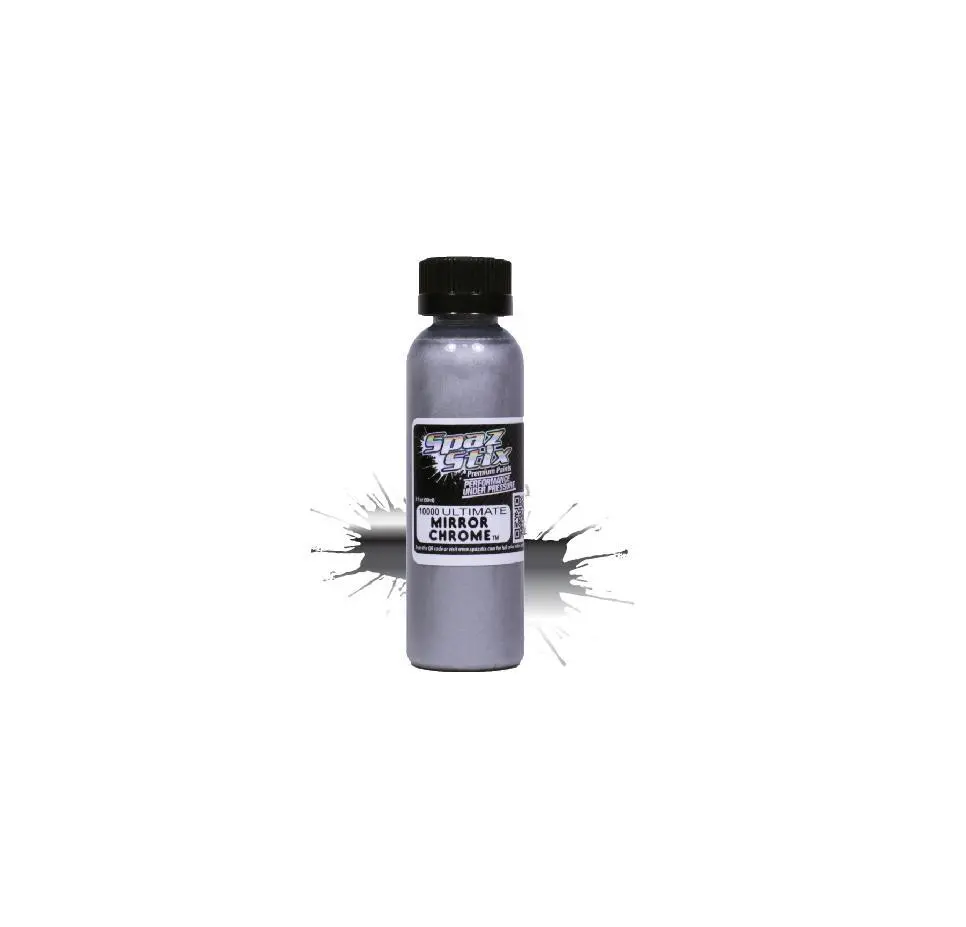Spazstix Ultimate Mirror Chrome Airbrush Paint 2Oz - Szx10000 1