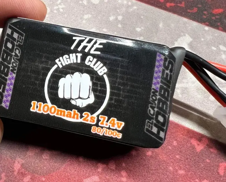 Knuckle Up Fight Club 1100Mah 2S 100C Lipo Battery For Mini Drag,B,Tknu1100-2S2p 1