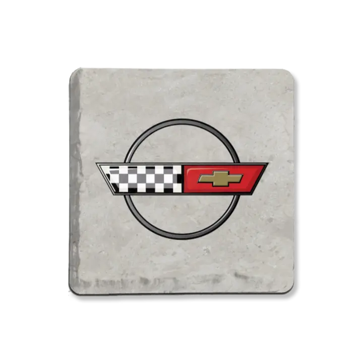Corvette C4 Logo Coaster 1