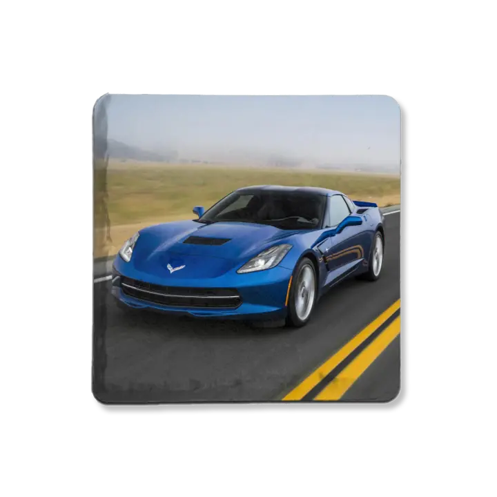 Corvette C7 Blue Coaster 1