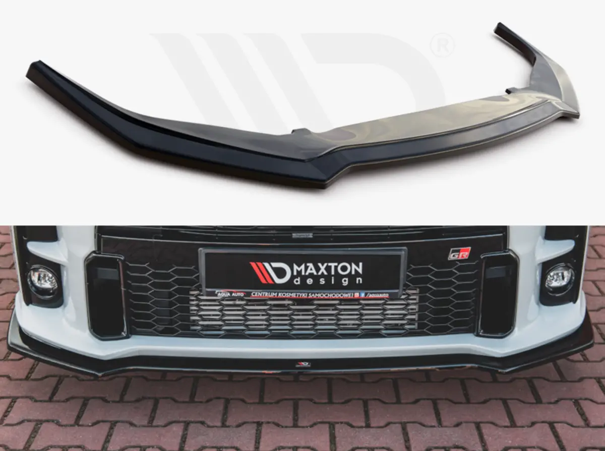 Gloss Black Front Splitter V1 Toyota Gr Yaris Mk4 (2020+) 1