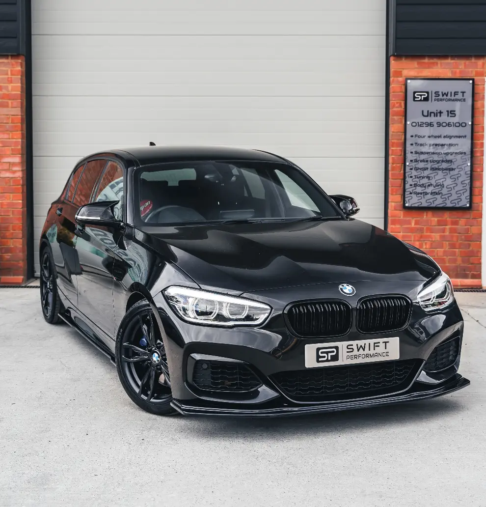 1 Series Evo-1 Gloss Black Front Splitter By Zaero (2015-2019, F20 F21 Lci) 2
