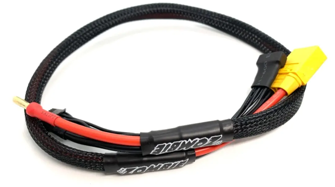 Xt90 Male To 4Mm, 4S Charge Lead (Half Wrap, 600Mm) 1