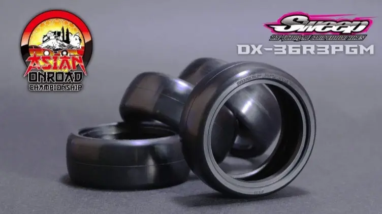 Sweep Dx-36R3 High-End Compound Pre-Glued Tires For Asphalt (4Pcs) 2