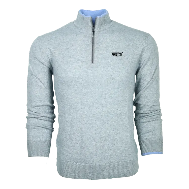 Cadillac Men's Cashmere Blend Quarter Zip By Greyson 1