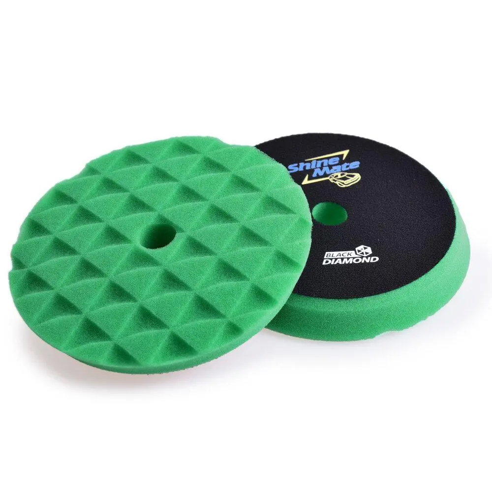 Shinemate Diamond Green Heavy Cutting Pad (5.5", 6.5") 1