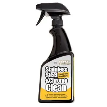 Flitz Stainless Steel & Chrome Cleaner With Degreaser 16Oz 1