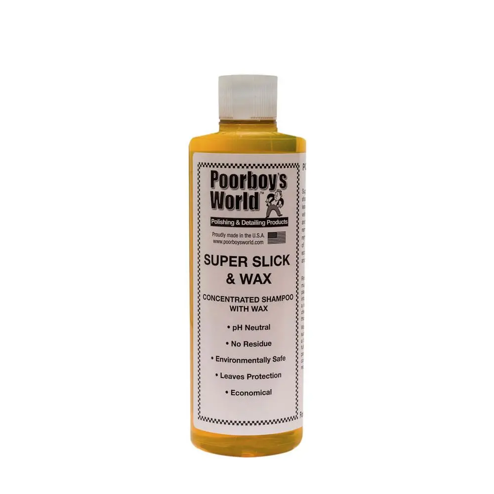 Poorboy's World Super Slick & Wax Car Soap 16Oz 1