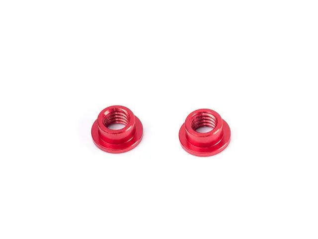 Infinity T196 Aluminum Flange Color M3x4x2.5Mm (Red/2Pcs) 1