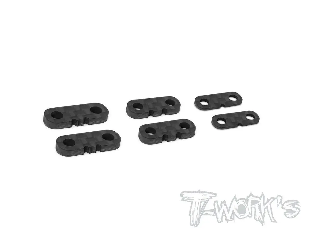Graphite Servo Mount Spacer Set ( 1.0 , 2.0 , 2.5Mm Each 2Pcs. ) 1