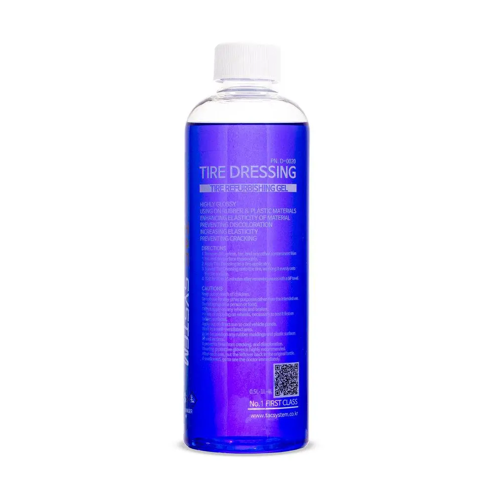 Tacsystem Tire Dressing, Rubber, Trim Dressing 500Ml (Wet Finish) 1