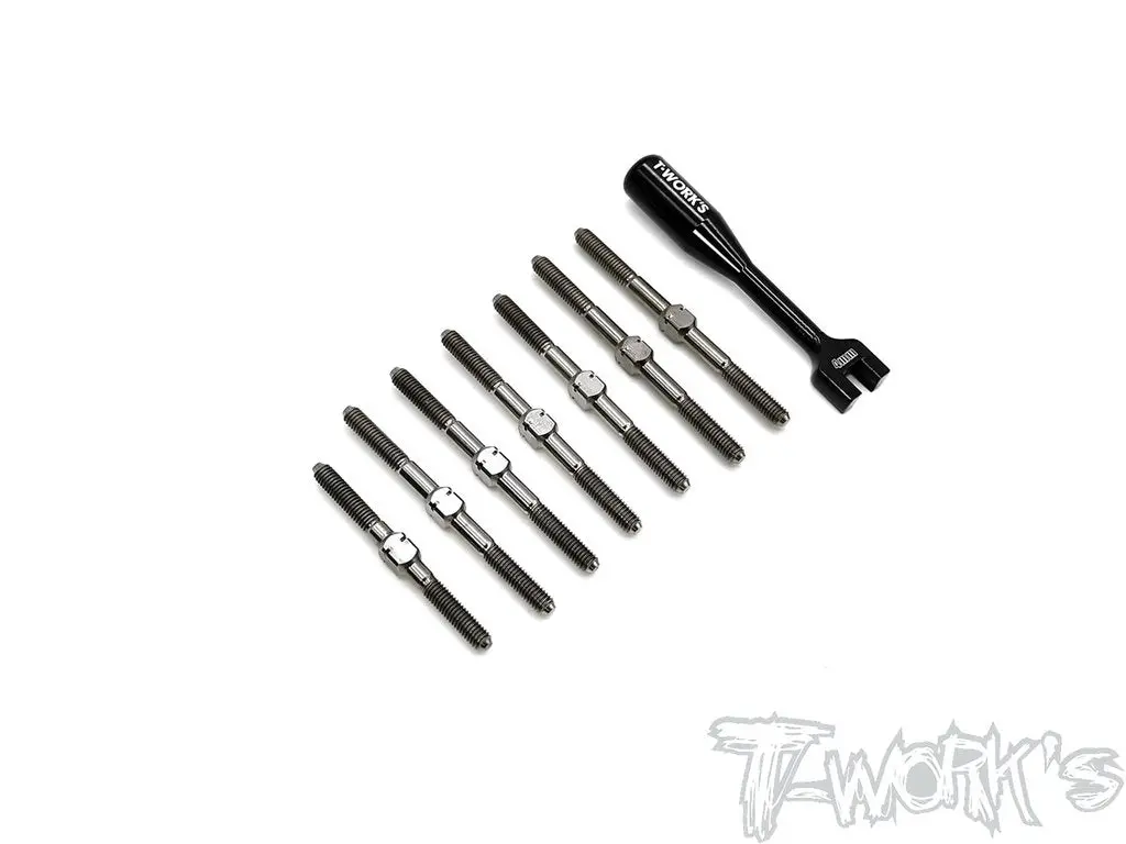 Tb-221 64 Titanium Turnbuckle Set ( For Team Associated Rc10 B74.1, Kyosho Optima Mid ) 1
