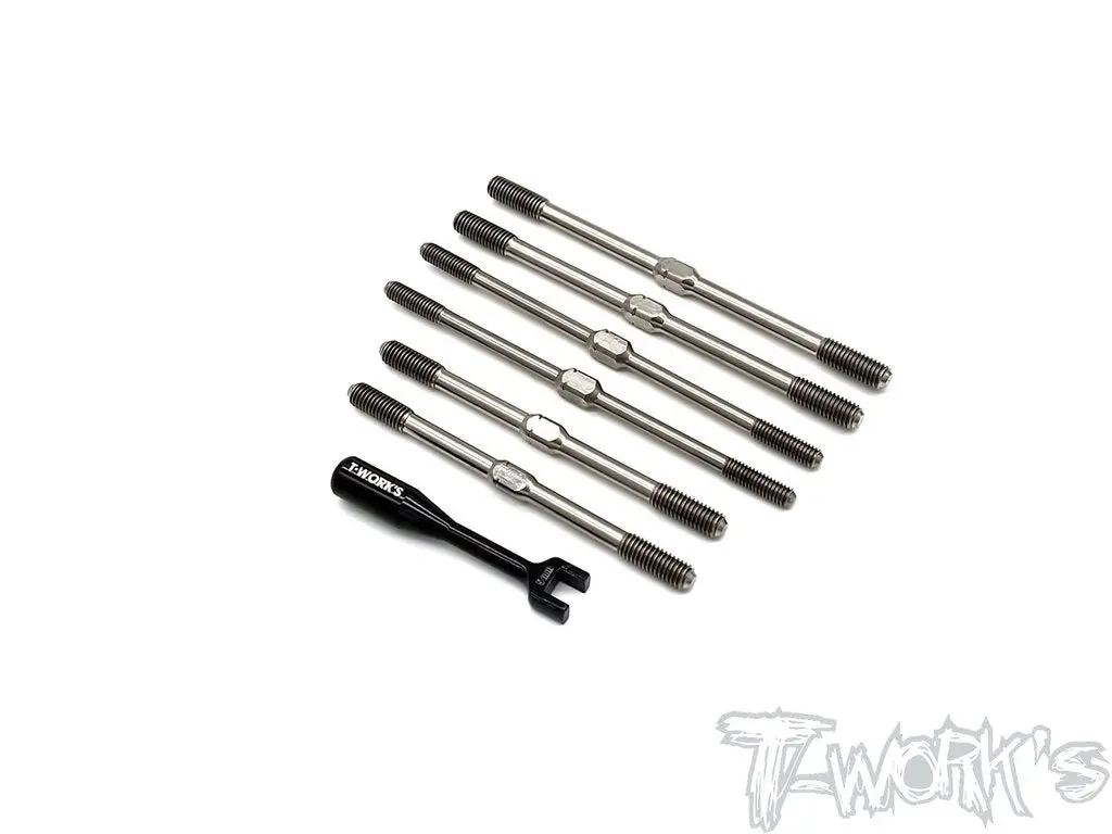 Tb-230 64 Titanium Turnbuckle Set ( For Hb Racing E8t ) 1