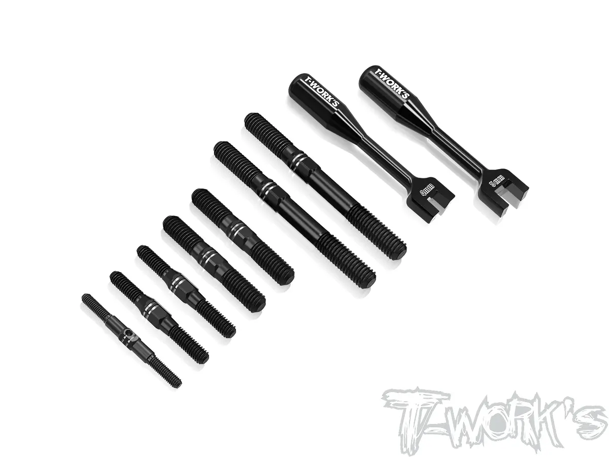 Tbb-X5b	64 Titanium Black Coating Turnbuckle Set ( For Hong Nor X5b ) 1
