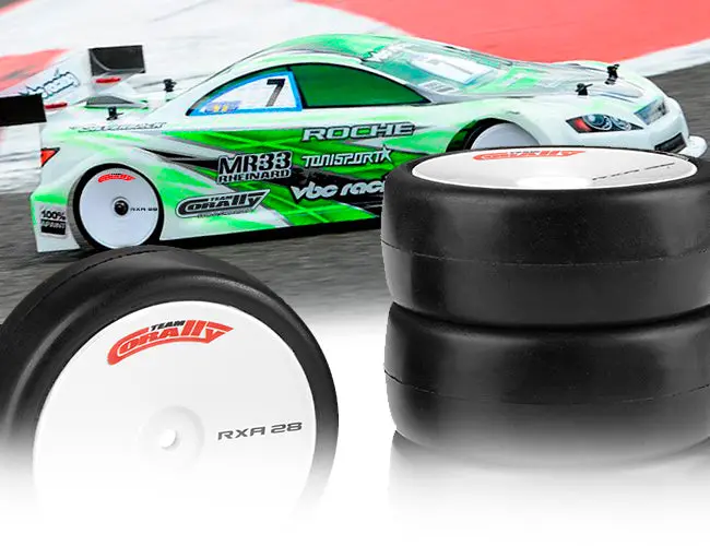Team Corally - Attack Rxa V2 Rubber Tires - 1/10 Ep Touring - 36 Shore - Asphalt - 4 Pcs C-14753-36 1