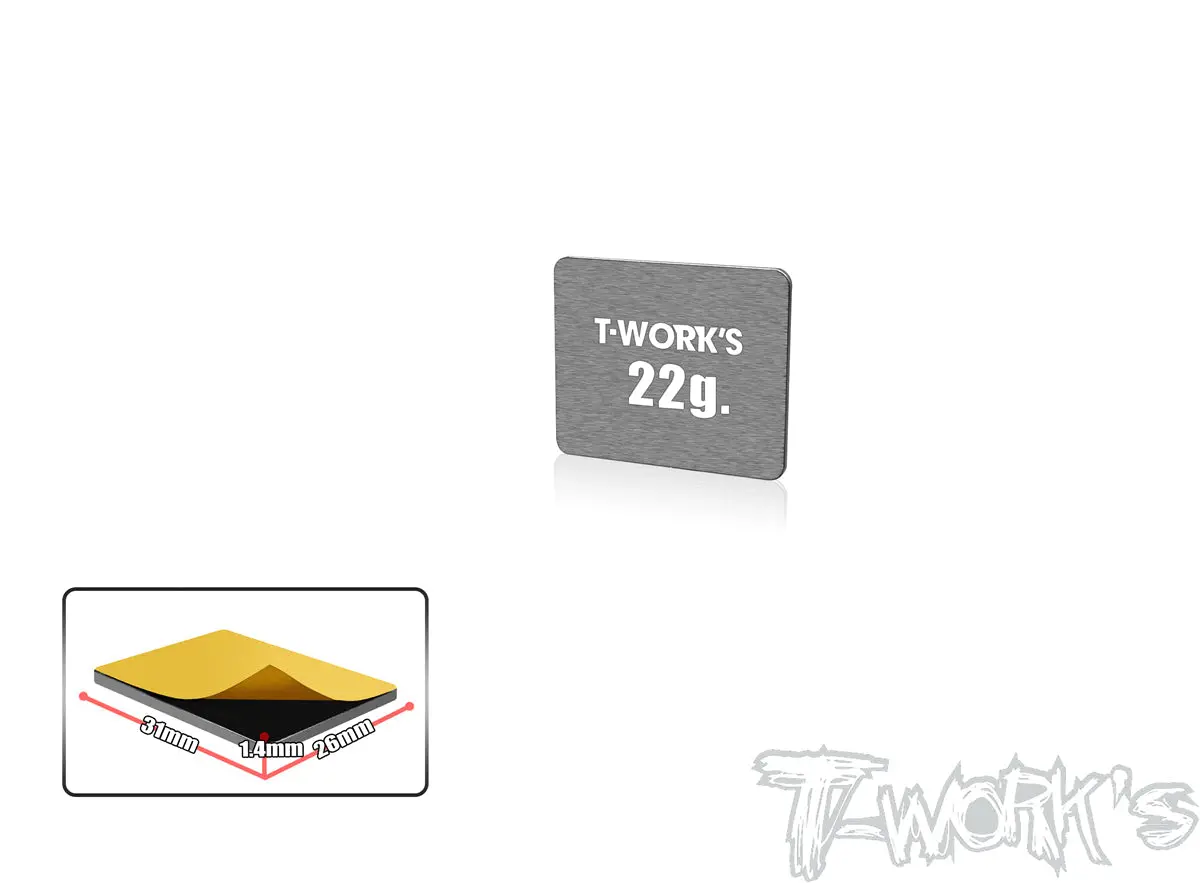 Te-207-I	Adhesive Type 22G Tungsten Balance Weight    26X31x1.4Mm 1