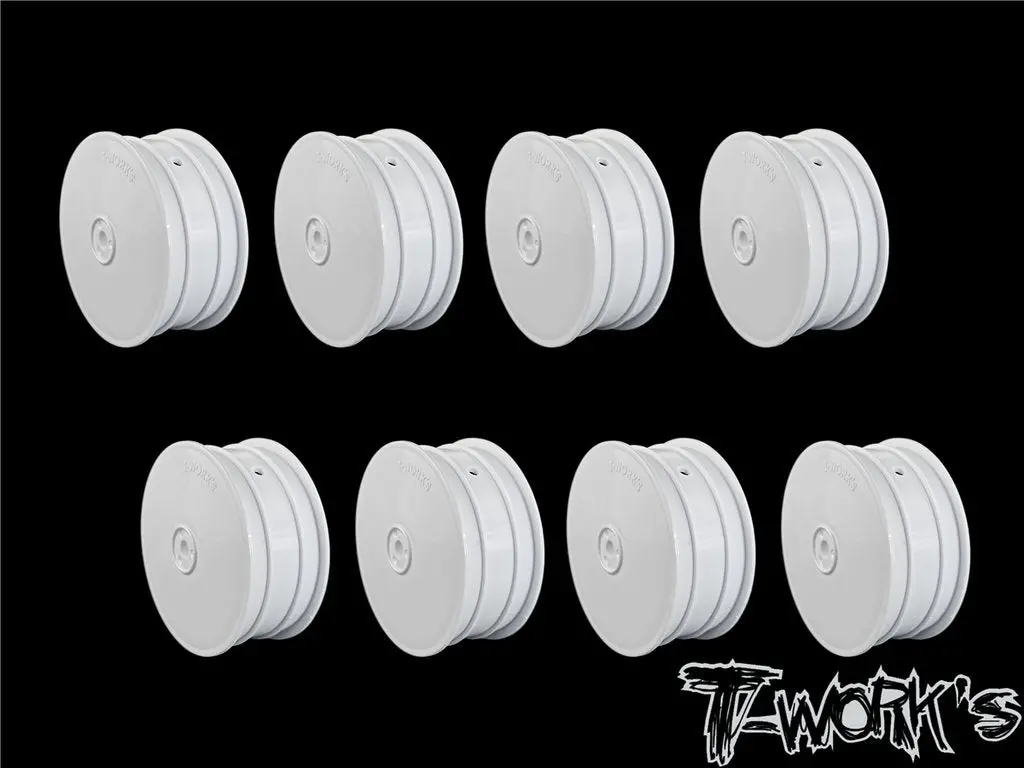 2.2" 12Mm Hex 4Wd Front Wheels White  ( For B64/B74/Yz4-Sf ) (2Pc) 1