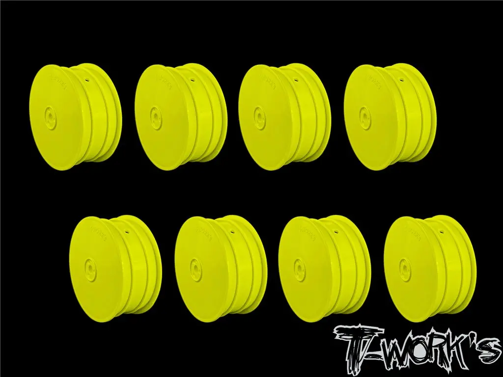 2.2" 12Mm Hex 4Wd Front Wheels Yellow ( For B64/B74/Yz4-Sf ) 8Pcs 1
