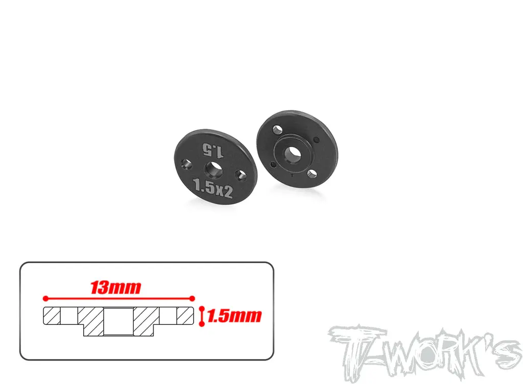 Te-242-A Machined 13Mm Shock Piston 1.5Mm ( For Team Associated ) 2Pcs. Te-242-A-Diy 1