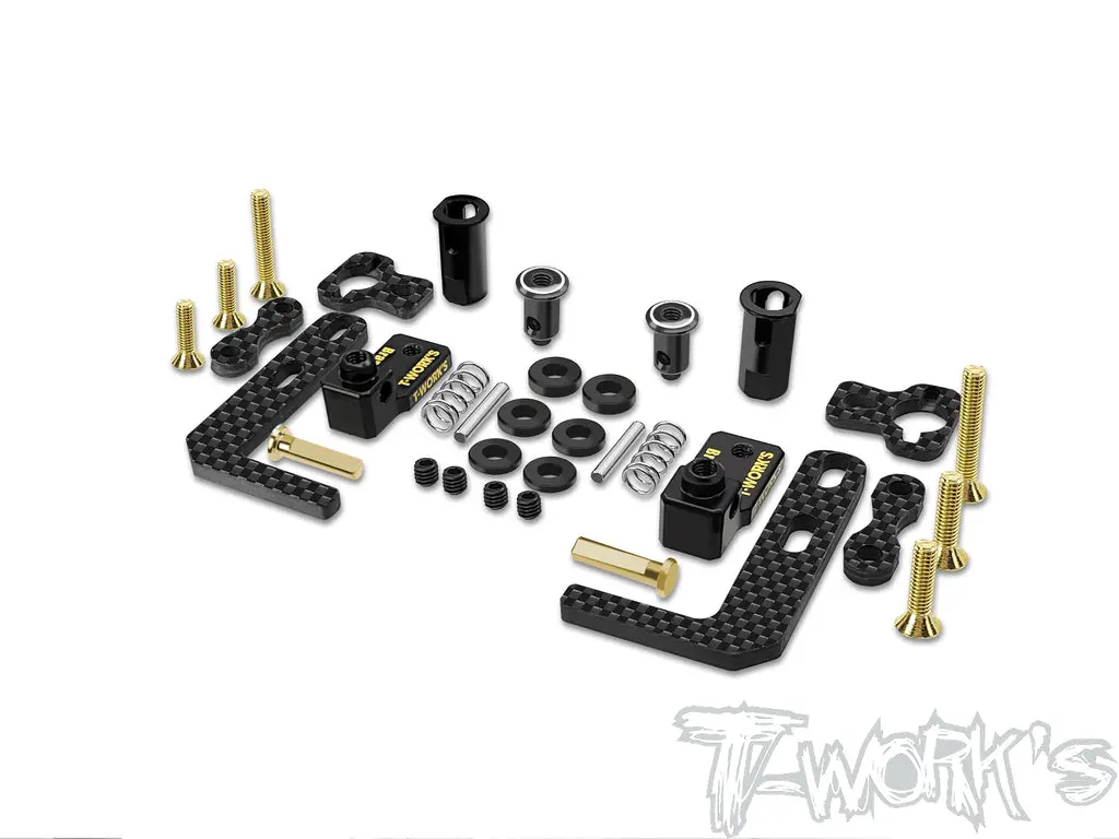 Te-257-X4-B Easy-Snap Battery Holder Set ( Xray X4'23/22 , T4 ) Brass 1