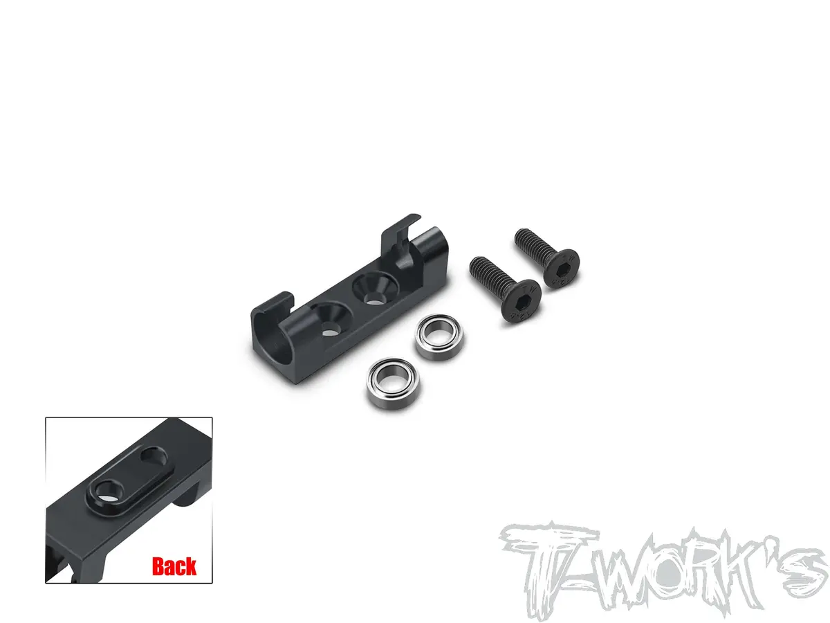 Te-B7-J 7075-T6 Alum.Rear Antiroll Bar Mount With Bearing ( For Team Associated Rc10 B7 ) 1