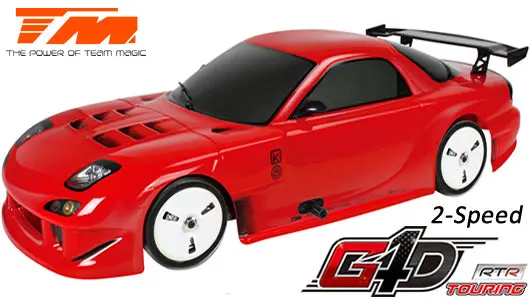 1/10 Nitro - 4Wd Touring - Rtr - Pull Start - 2-Speed - Team Magic G4d Tc Rx7502019 1