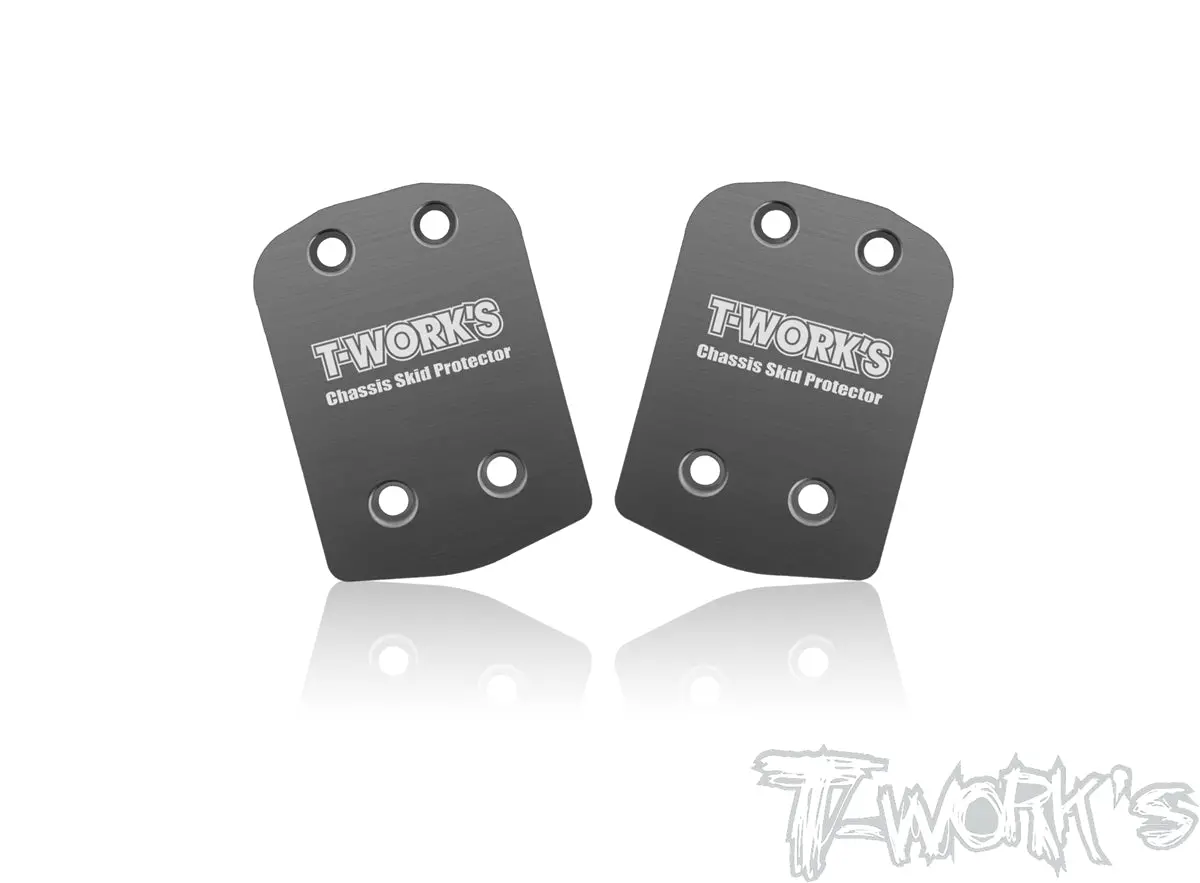 To-220-8Ightx 2.0 Stainless Steel Rear Chassis Skid Protector (Tlr 8Ight X/E 2.0 & 8Ight Xt/Xte ) 2Pcs. 1