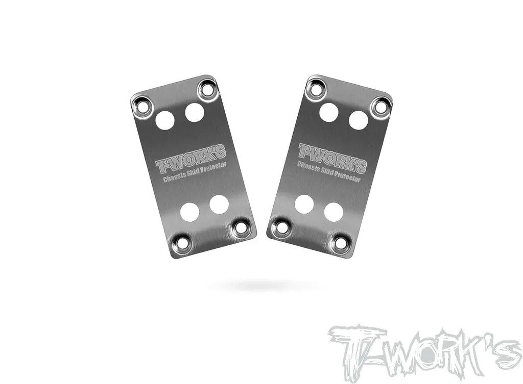 To-220-B6.3 Stainless Steel Rear Chassis Skid Protector ( Team Associated Rc10 B6.3/B6.2) 2Pcs. 1