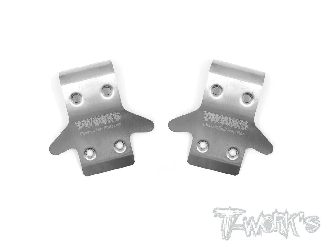 Stainless Steel Front Chassis Skid Protector ( Team Associated Rc8 B3.1 ) 2Pcs. 1