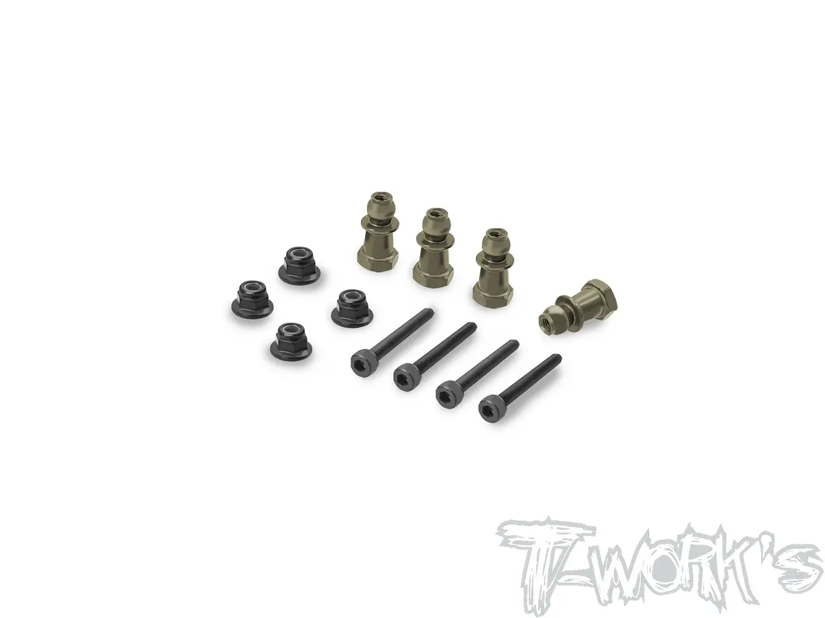 To-240-X5b	Hard Coated 7075-T6 Alum. Shock Standoffs ( Hong Nor X5b)  4Pcs. - Hard Coated 7075-T6 Alum. Shock Standoffs -2Mm ( Hong Nor X5b)  2Pcs. 1