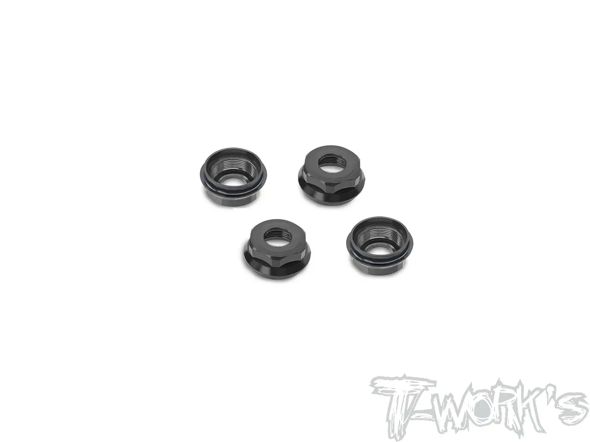 To-353-B    Aluminum Shock Body Seal Cap ( For Hong Nor X5b ) 4Pcs. 1