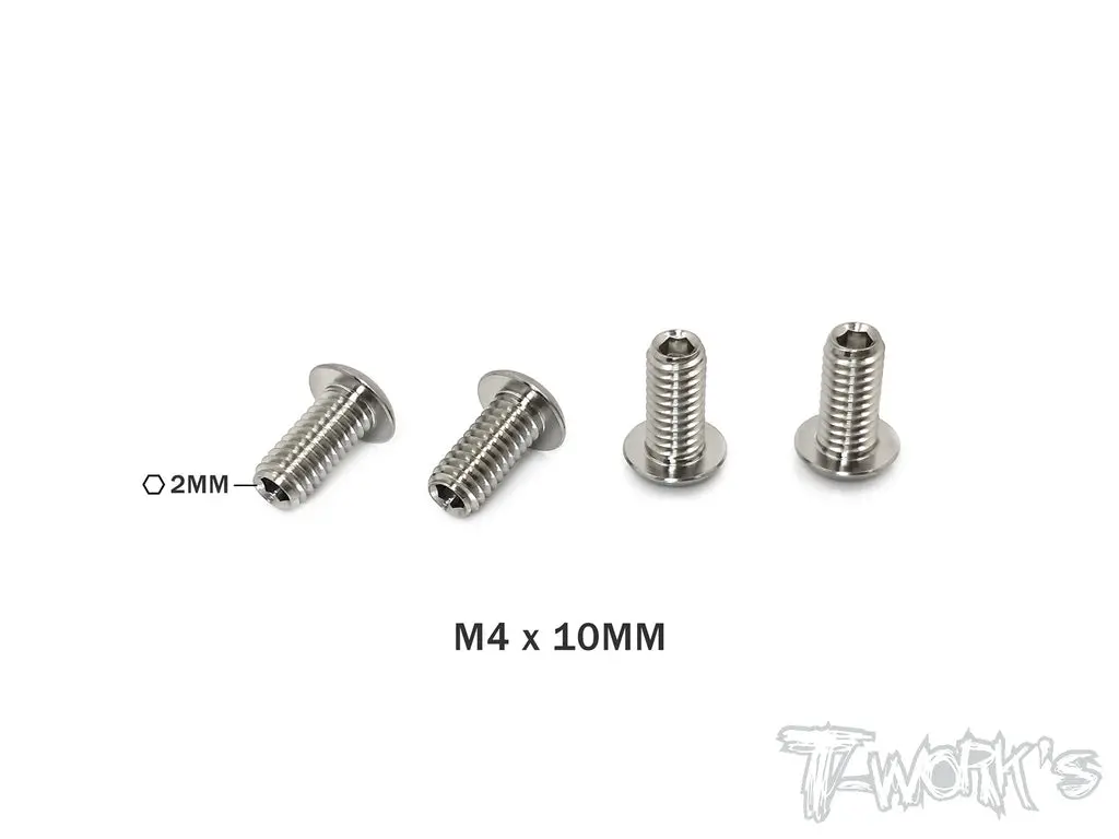 Tp-087-B M4 X 10Mm 64 Titanium Down Stop Screws 4Pcs. 1