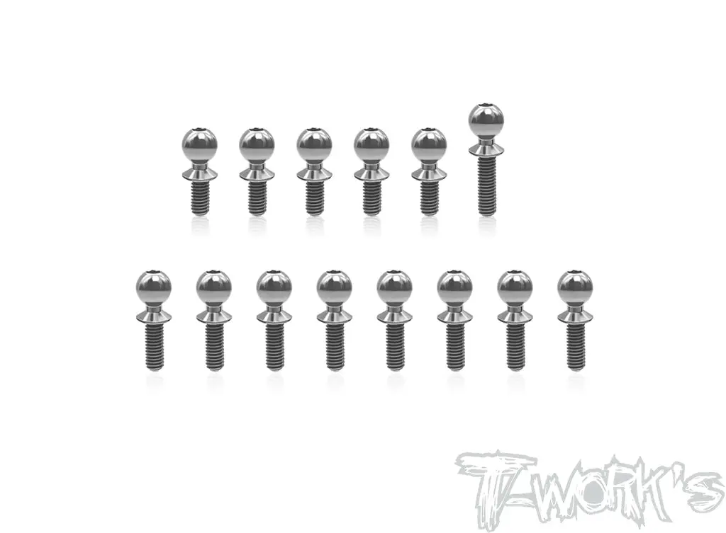 Tp-161 64 Titanium Ball End Set ( For Team Associated Rc10 B74.2 / Rc10 B74.2D ) 14Pcs. 1