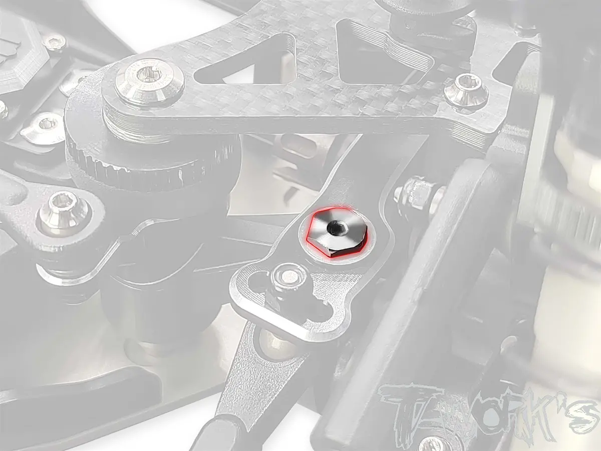 Tp-221-B 64 Titanium Steering Pin Screw ( For Hong Nor X5b ) 2Pcs. 2