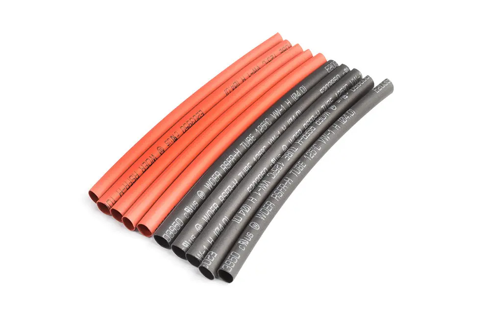 3Mm Pe Heat Shrink Red & Black-10Cm Long, 5Sets/Bag 1