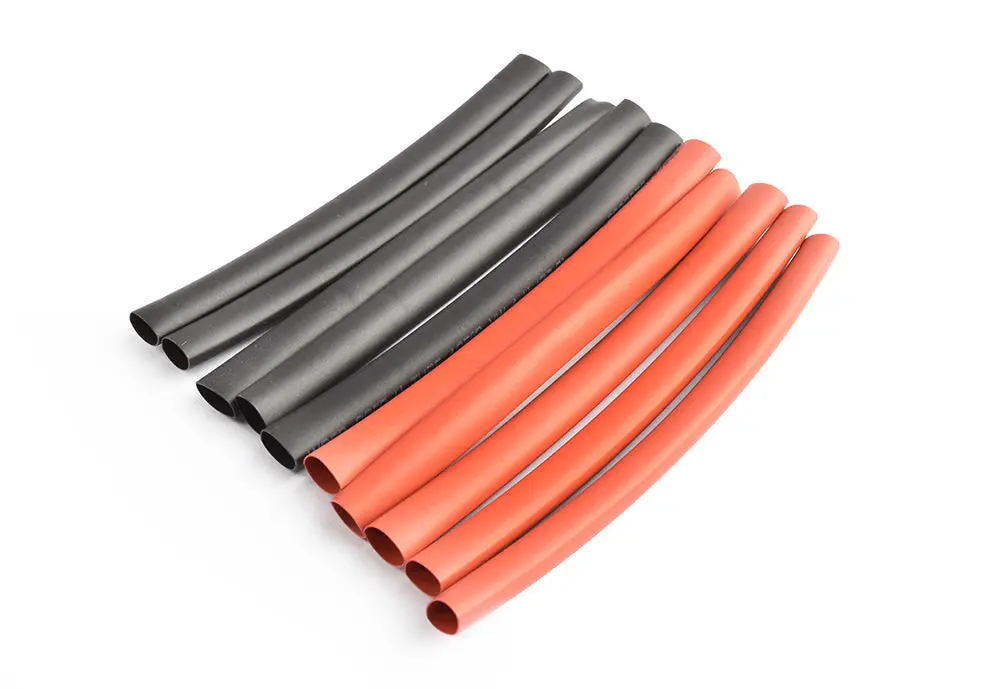 6Mm Pe Heat Shrink Red & Black-10Cm Long, 5Sets/Bag (Trc-1502-6) 1