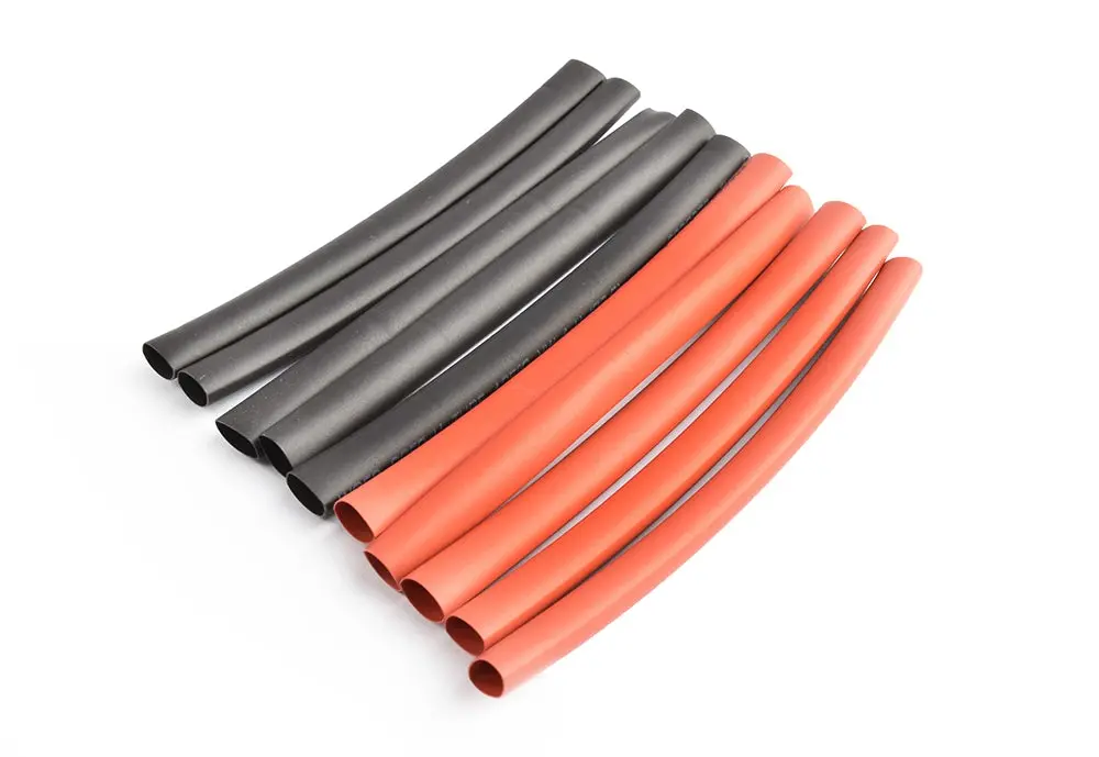5Mm Pe Heat Shrink Red & Black-10Cm Long, 5Sets/Bag 1
