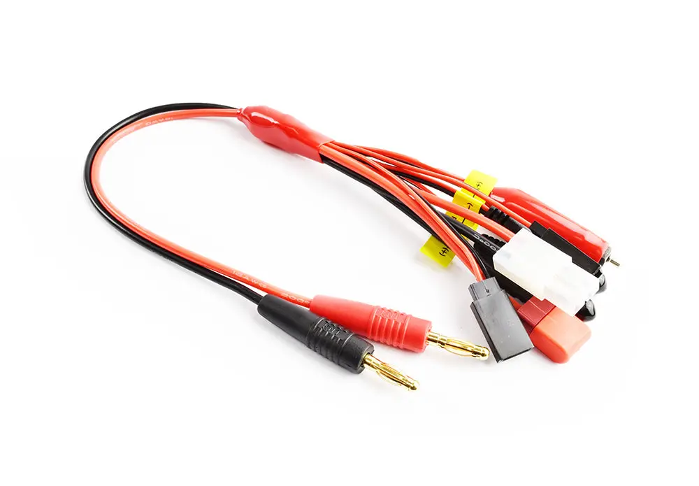 4.0Mm Plug To Glow/Tamiya/Deans/Jr Tx+Rx And Futaba Tx+Rx 0.08 16Awg 30Cm Silicone Wire 1