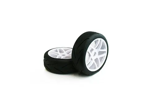 Tornado Rc Rally 1/8 Tyre Set 1 Pair Pre Glued 1
