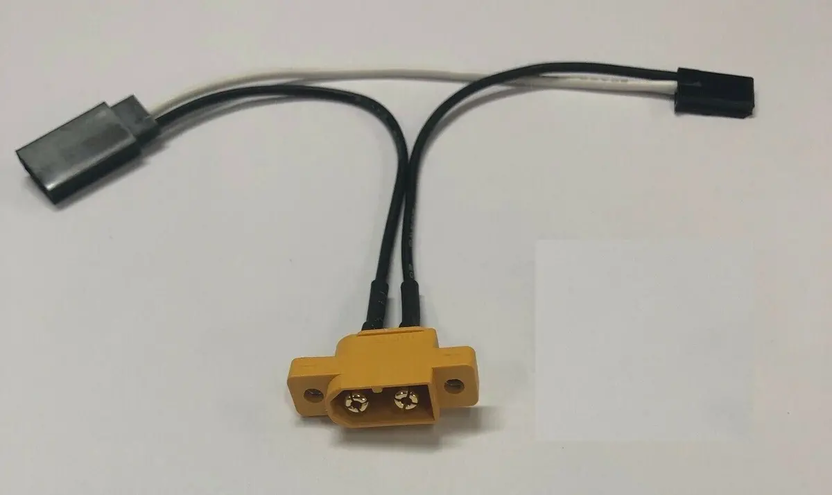 Nitro Car Switch Set Male Xt60 With Futuba Male/Female Plug 2-Awg 10Cm Silicone Wire 1
