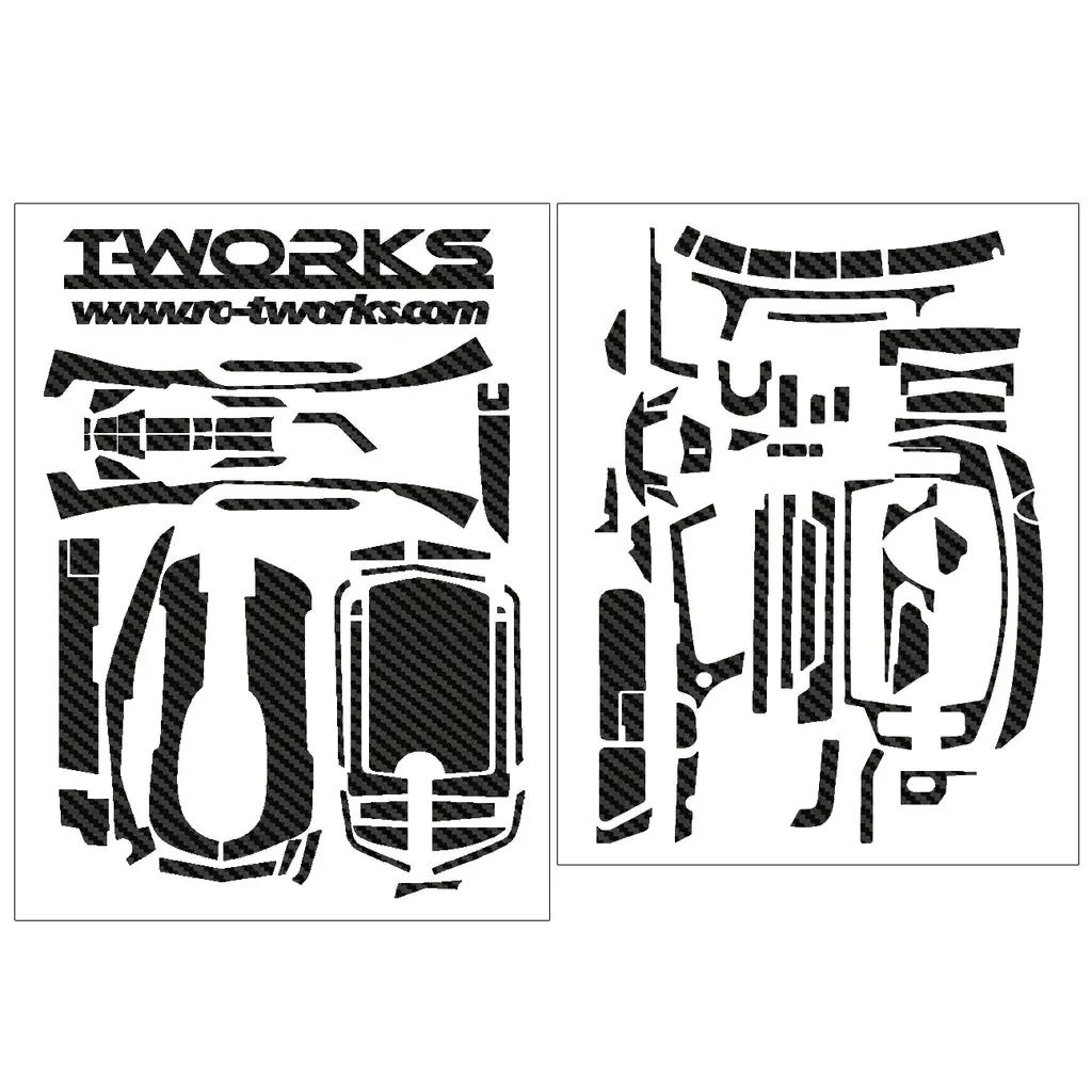 Ts-042 3D Colors Graphite Sticker (For Sanwa & Airtronics Mt44 ) 6-Colors 2