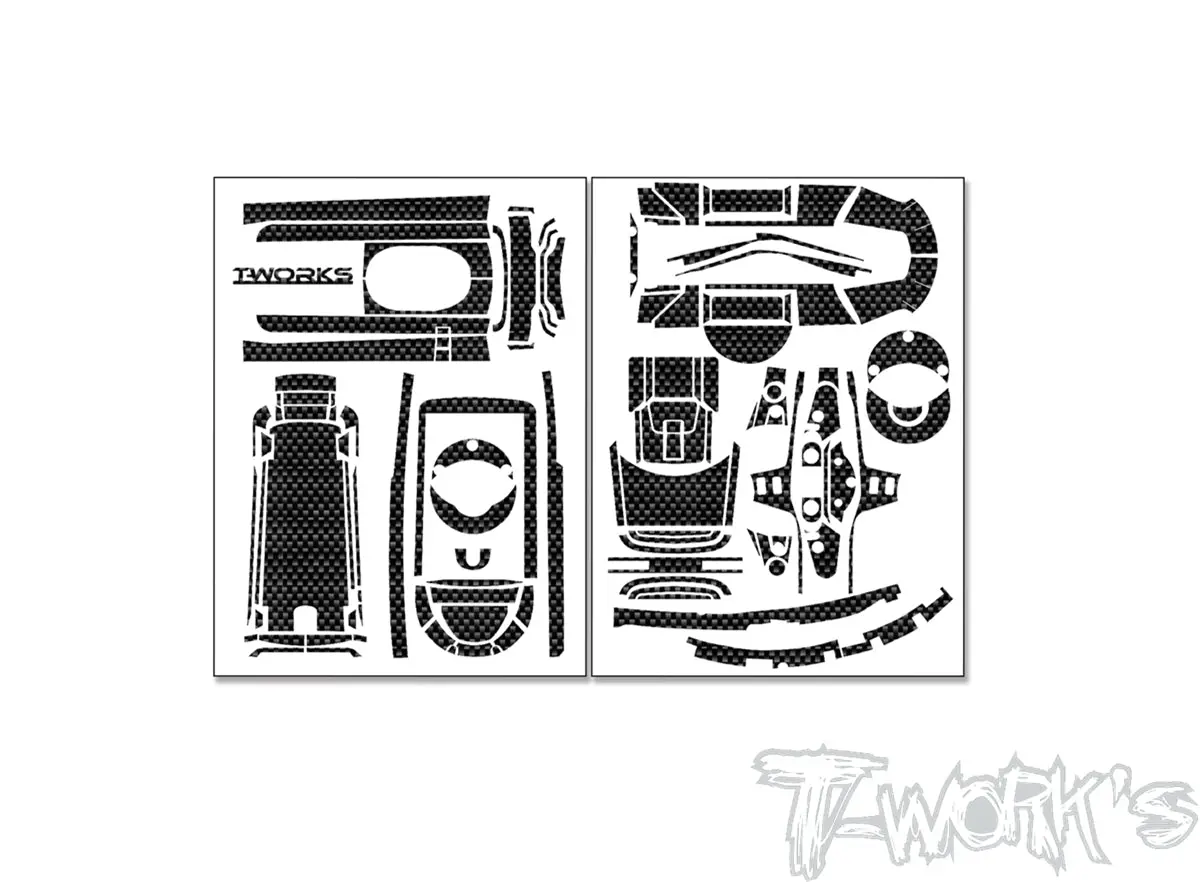 Ts-067	Shiny Graphite Sticker( For Futaba T10px ) 1