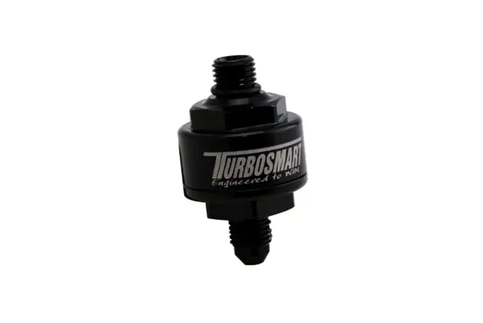 Turbosmart Billet Turbo Oil Feed Filter 44Um -4An To -4An Orb – Black 1