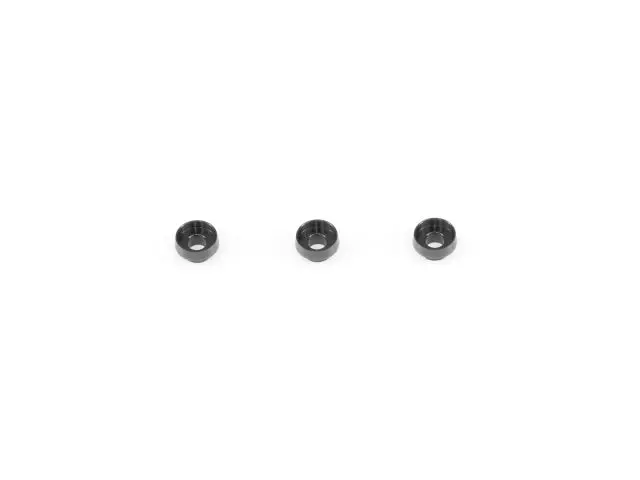 <Ts048> Alu Servo Washer (Black/3Pcs) 1